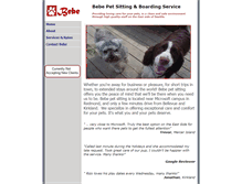 Tablet Screenshot of bebepetsitter.com